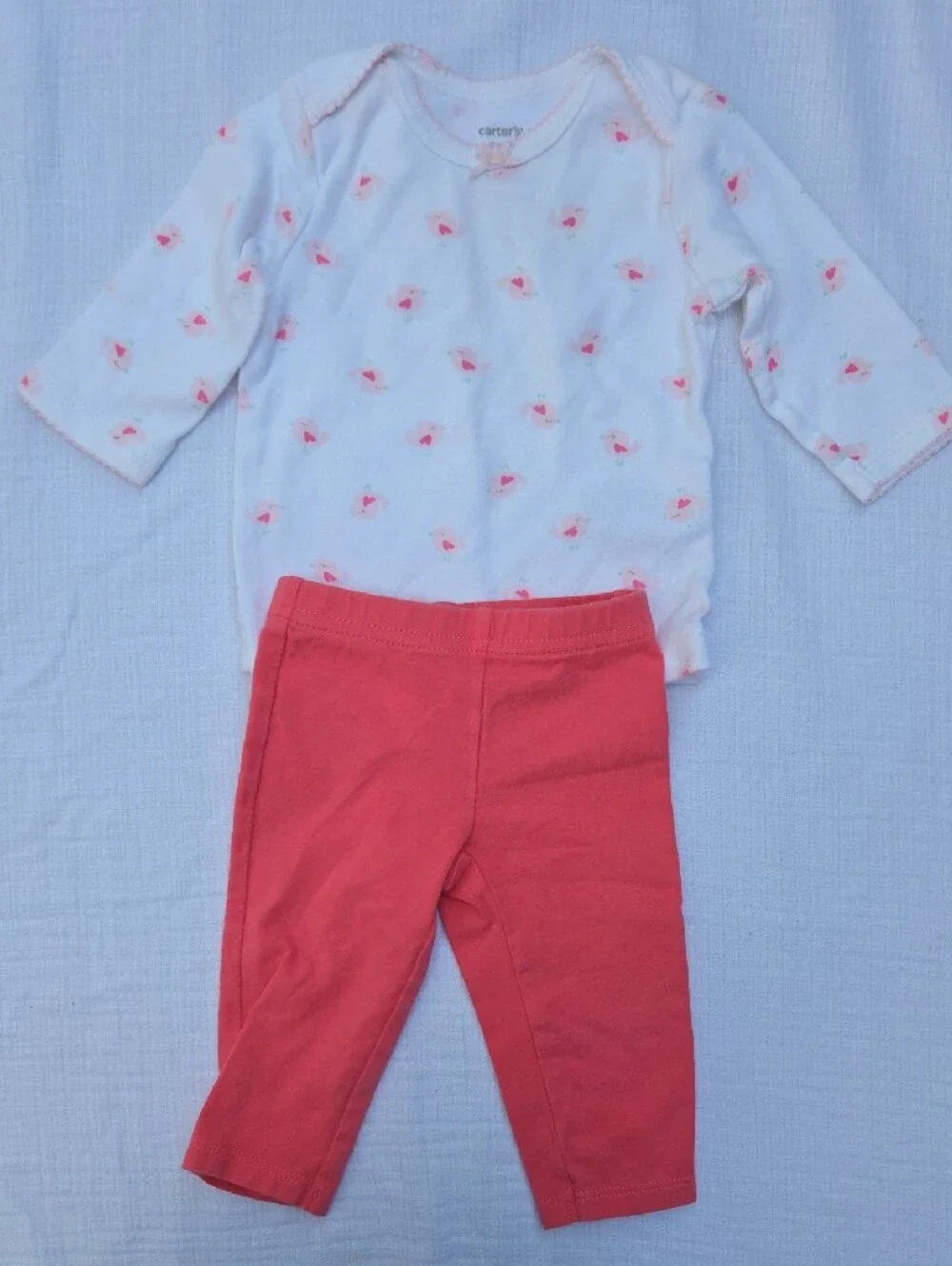 Lot of Baby Girl Long Sleeve Outfits - Size 0-3 Months